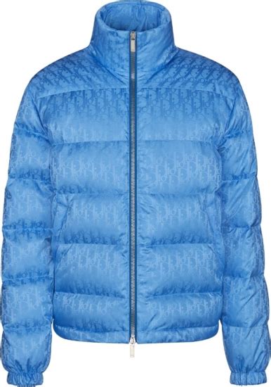 dior oblique jacket blue|Dior oblique puffer jacket.